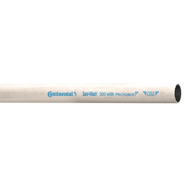 Washdown Hose, 3/4" ID x 25 ft., White