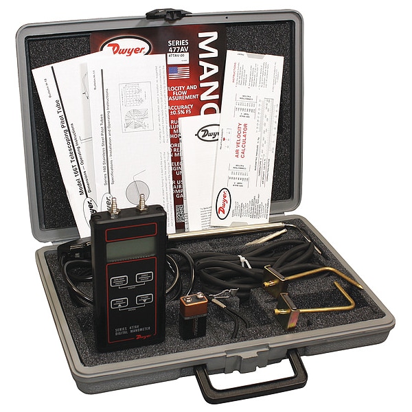 Air velocity kit, 0-4" w.c.