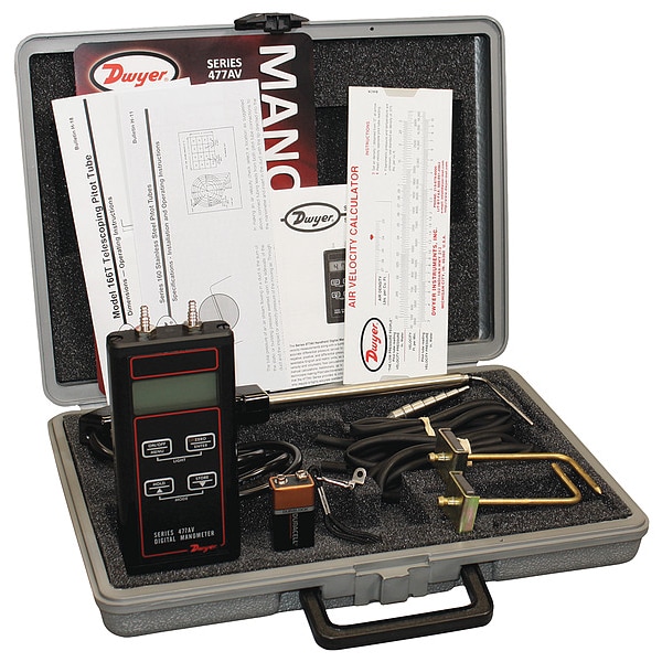Air velocity kit, 0-1" w.c