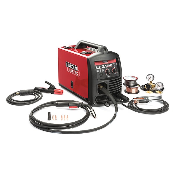 Multiprocess Welder, LE31MP(R), Phase Single-Phase , 120V AC , DC TIG, Flux-Cored, MIG, Stick