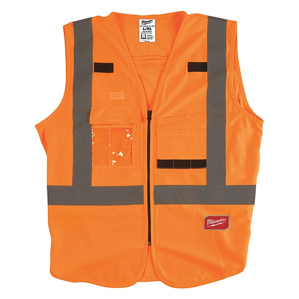 Class 2 High Visibility Orange Safety Vest - L/XL (CSA)