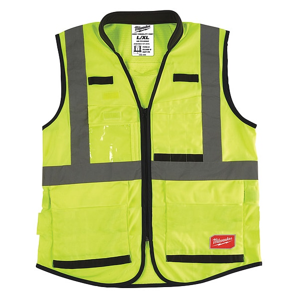 Class 2 High Visibility Yellow Performance Safety Vest - 2XL/3XL (CSA)