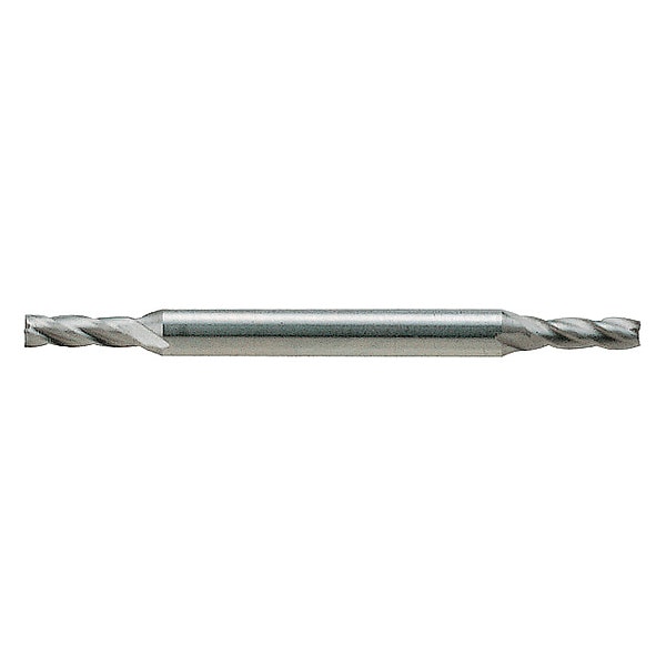 Sq. End Mill, Double End, HSS, 7/64