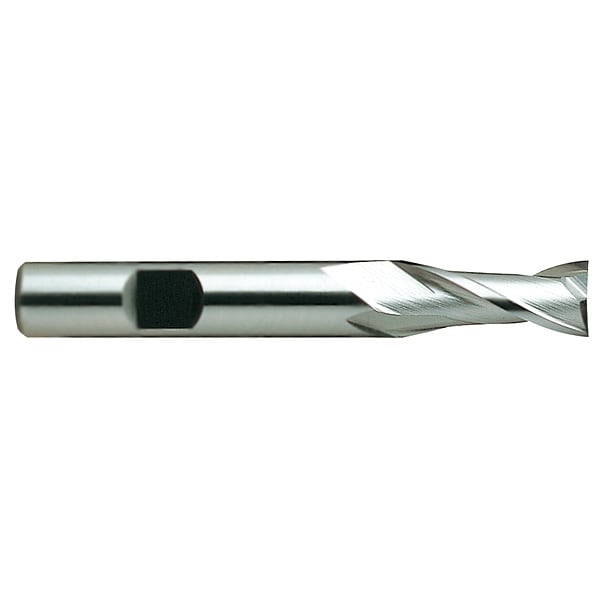 Square End Mill, Single End, 2", HSS