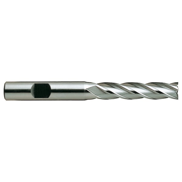 Square End Mill, Single End, 2", HSS