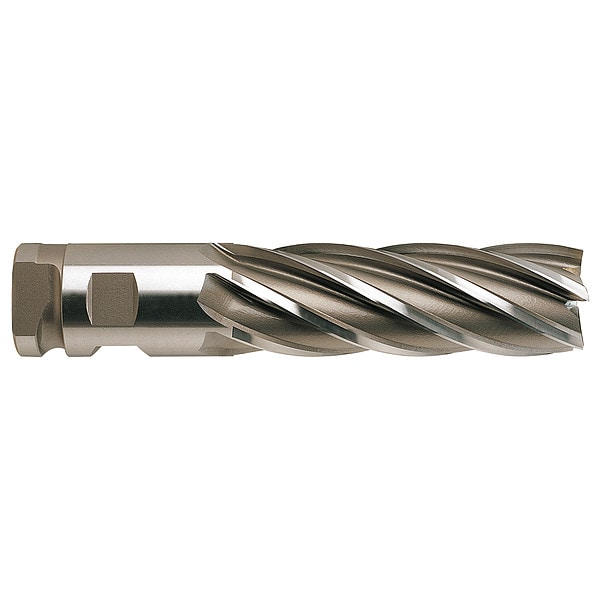 Square End Mill, Single End, 2", HSS