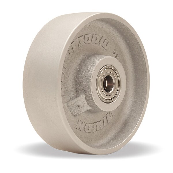 Caster Wheel, 6"dia, 1,100 lb, Silver