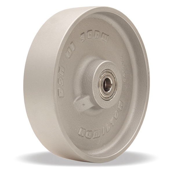 Caster Wheel, 8"dia, 1,200 lb, Silver