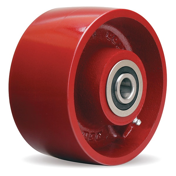 Caster Wheel, 6"dia, 2,000 lb, Silver
