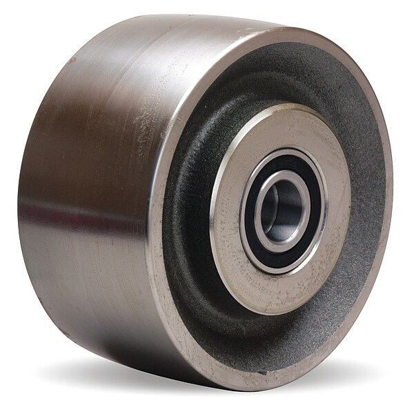 Caster Wheel, 4"dia, 1,100 lb, Silver