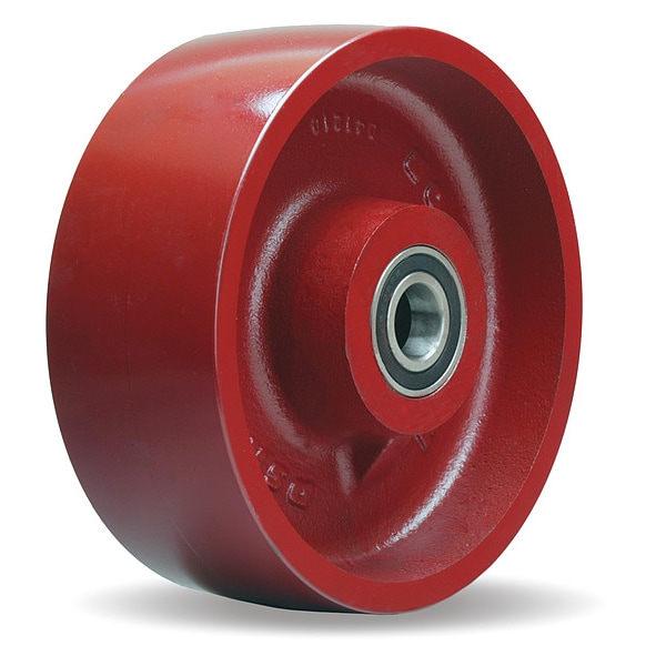 Caster Wheel, 8"dia, 2,080 lb, Silver