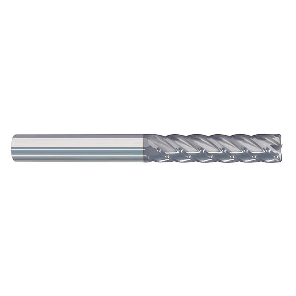 Cor Rad End Mill, 1", Carb, 0" rad, Number of Flutes: 5