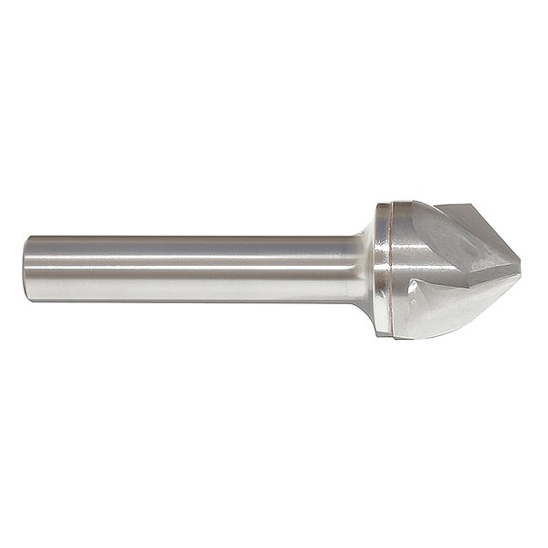 Countersink, 3 Flutes, Carbide, 2-1/2" L