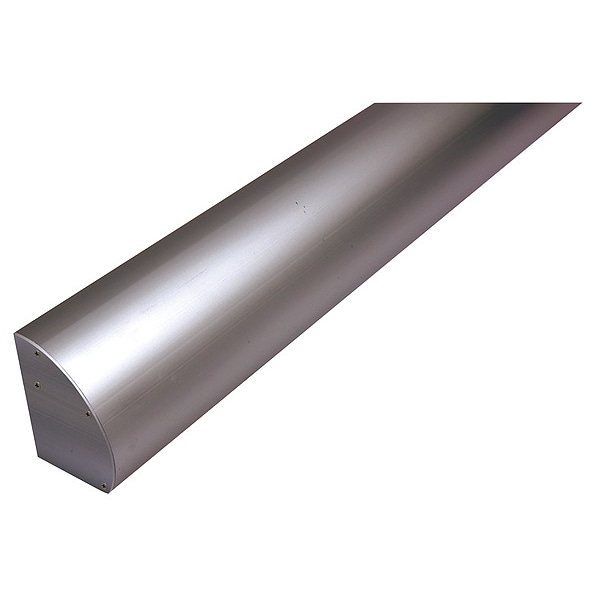 Fascia, Aluminum, 72 in D, Silver
