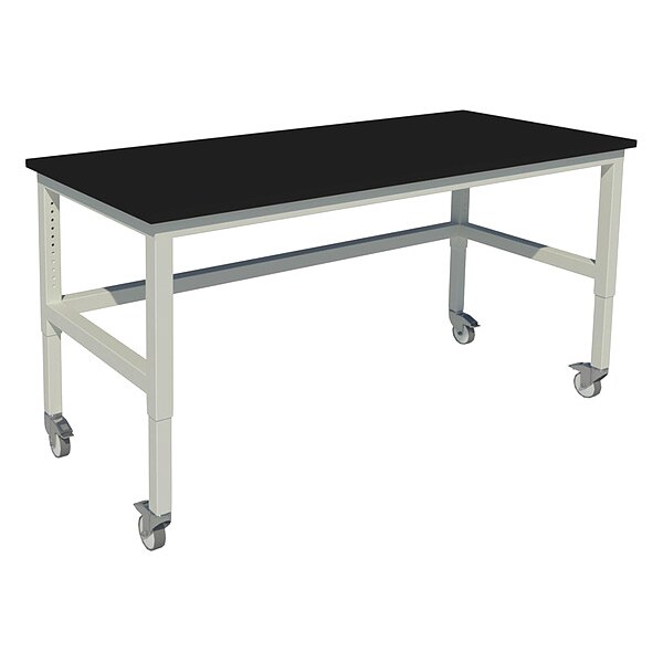 Adjustable Table, 960 lb. Cap., 60"W, 24" D