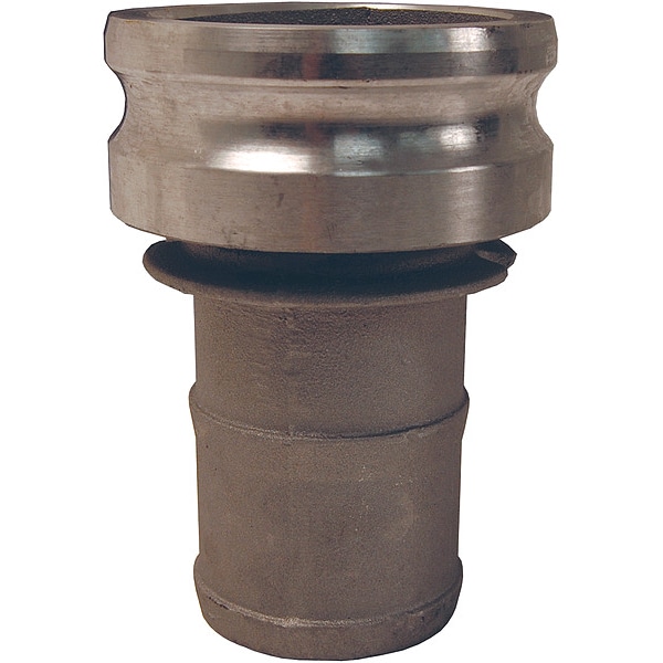 Cam and Groove Adapter, 1-1/2", 2", SS