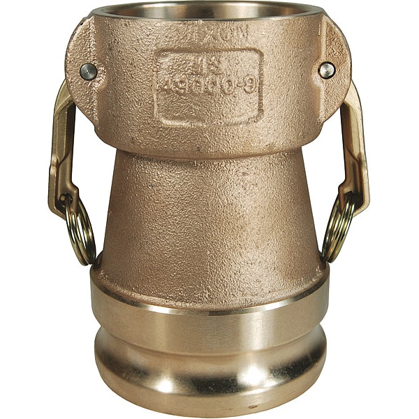 Cam and Groove Coupling, 2", 3", Brass