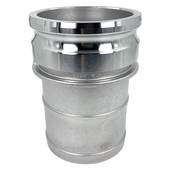 Cam and Groove Adapter, 5", 316 SS