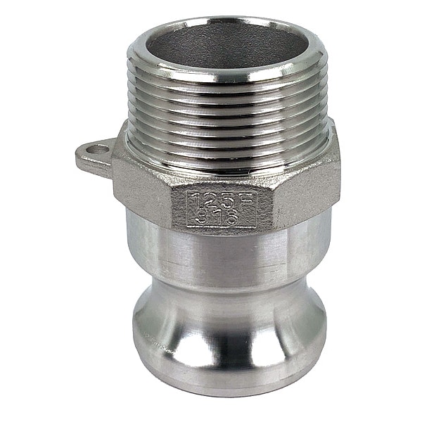 Cam and Groove Adapter, 1-1/4", 316 SS