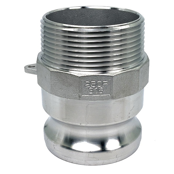 Cam and Groove Adapter, 2-1/2", 316 SS