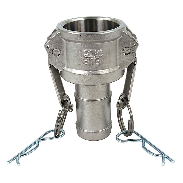 Cam and Groove Coupling, 1-1/4", 316 SS