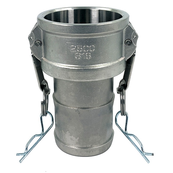 Cam and Groove Coupling, 2-1/2", 316 SS