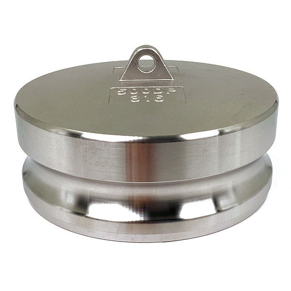 Cam and Groove Spool Adapter, 5", 316 SS