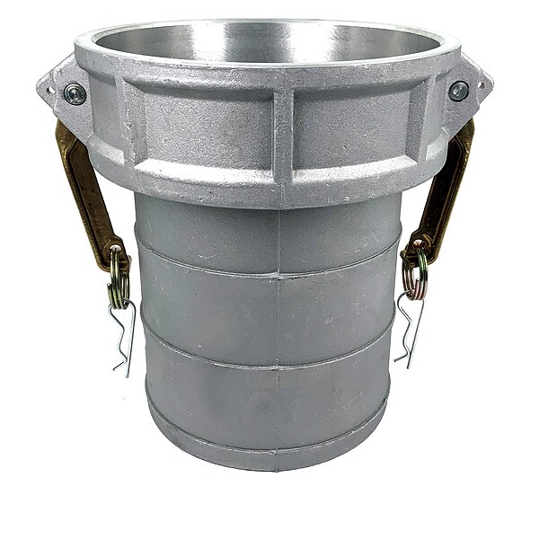 Cam and Groove Coupling, 6", Aluminum, Fitting Type: Male Hose Shank