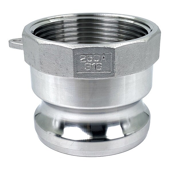 Cam and Groove Adapter, 2-1/2", 316 SS