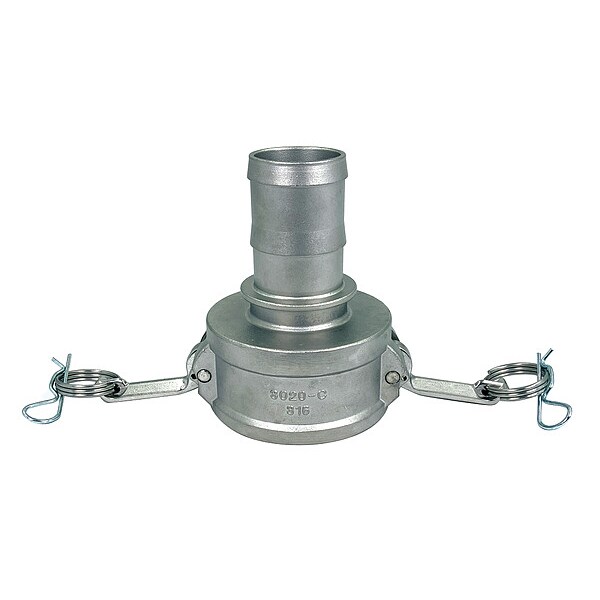 Cam and Groove Coupling, 3", 316 SS, For Hose I.D.: 2 in