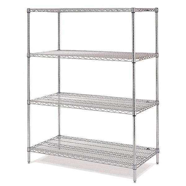 Metal Shelving, Cap:500 lb, 18inx74inx60in