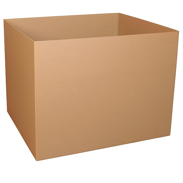 46 3/4 in x 46 3/4 in x 36 in Shipping Box, Kraft, Corrugate, Triple Wall, 90 ECT