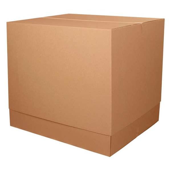 36 in x 36 in x 40 in Telescopic Box Top, Kraft, Corrugate, Single Wall, 32 ECT
