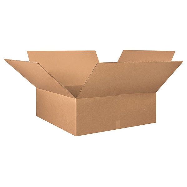 36 in x 36 in x 12 in Shipping Box, Kraft, Corrugate, Double Wall, 48 ECT