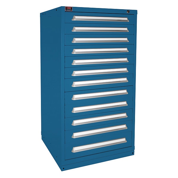 ModDrwrCab, 59.25"x30"x28", Blue, 12Drwr
