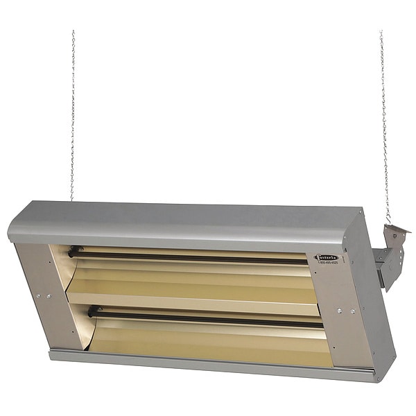 Electric Infrared Heater, 1 Phase, Aluminum, 480V AC