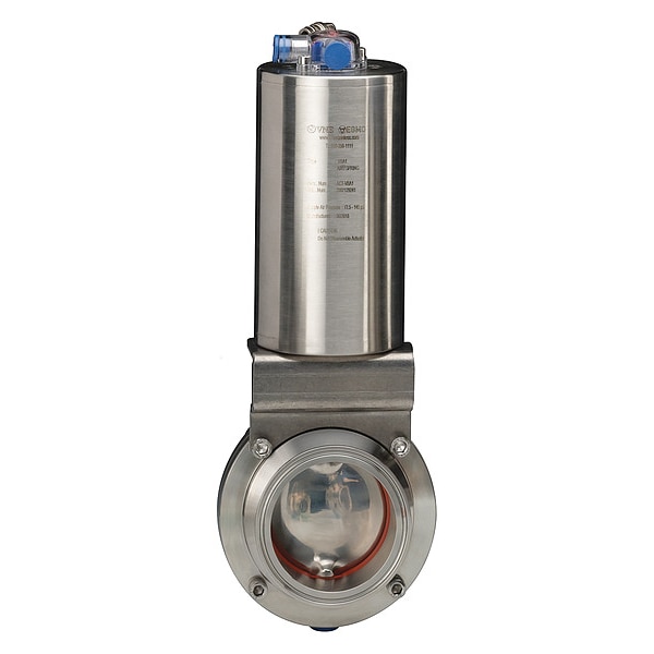 Pneumatic Butterfly Valve, 145 psi, SS