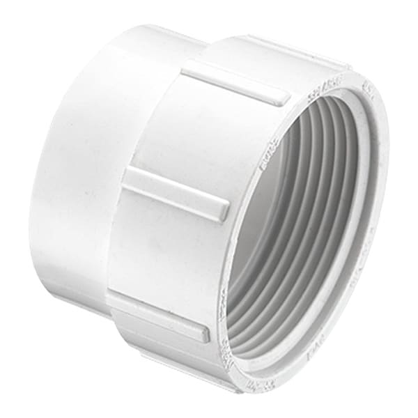 PVC Fitting Cleanout Body, Spigot x FNPT, 3 in Pipe Size
