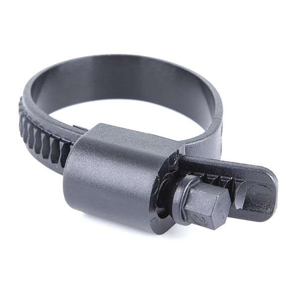 Worm Gear Hose Clamp, Plastic, Hex, PK10