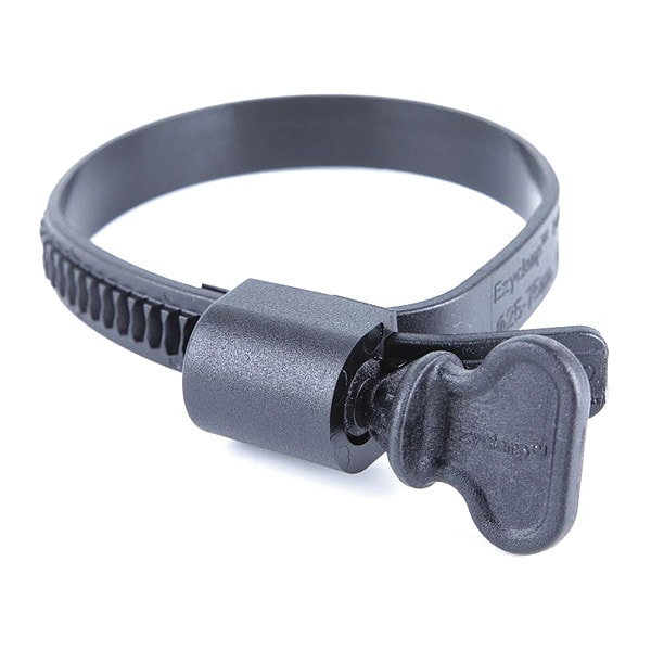 Worm Gear Hose Clamp, Plastic, Hex, PK10
