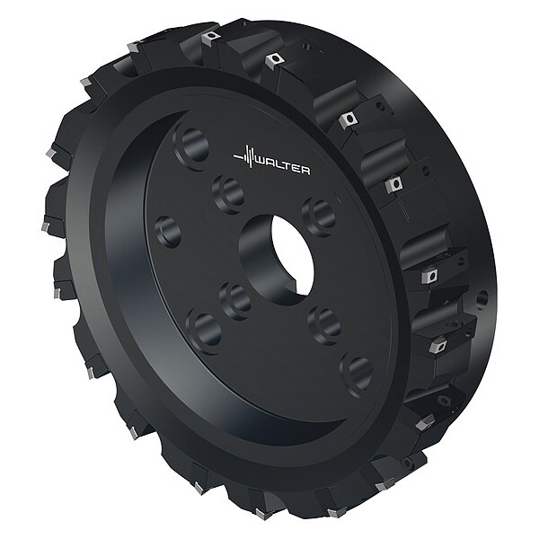 Indexable Face Mill, 18 Inserts, 0.315 in Cut Depth