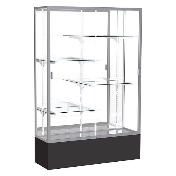 Spirit Floor Display Case 48x72x16, Mirror, Satin