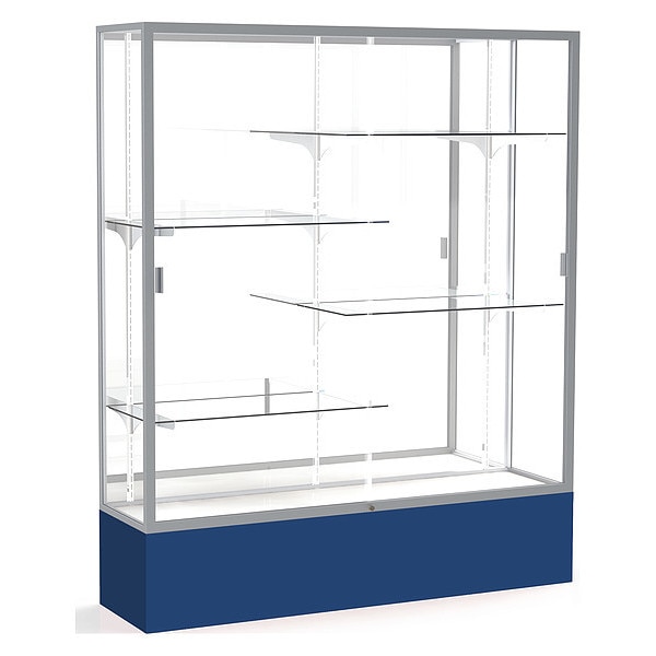 Spirit Floor Display Case 60x72x16, Mirror, Satin