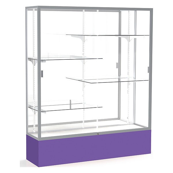 Spirit Floor Display Case 60x72x16, Mirror, Satin