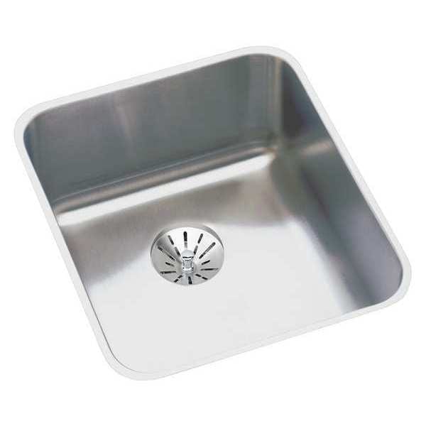 Sink, Undermount Mount, 0 Hole, 13.5" x 16", Lustrous Satin