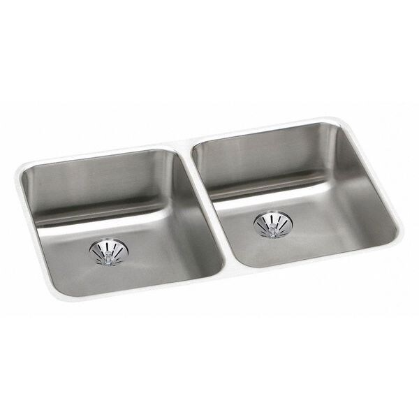Lustertone Sink, SS, ELUHAD311845PD, Undermount Mount, 0 Hole, Lustrous Satin