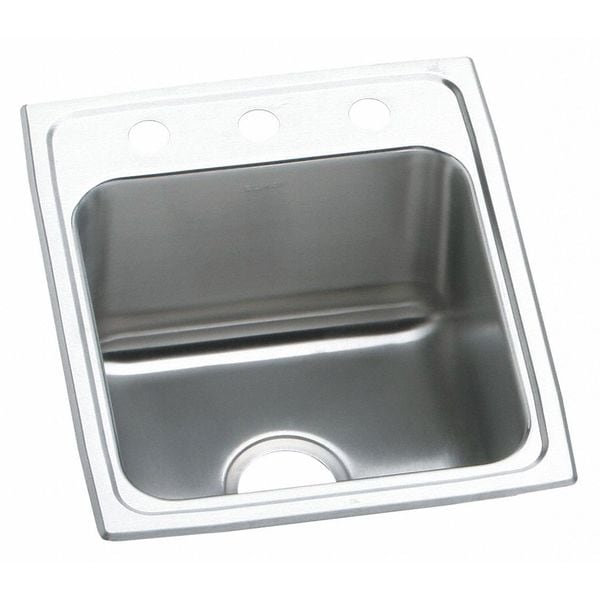 Sink, SS, 15x17.5x10", Top