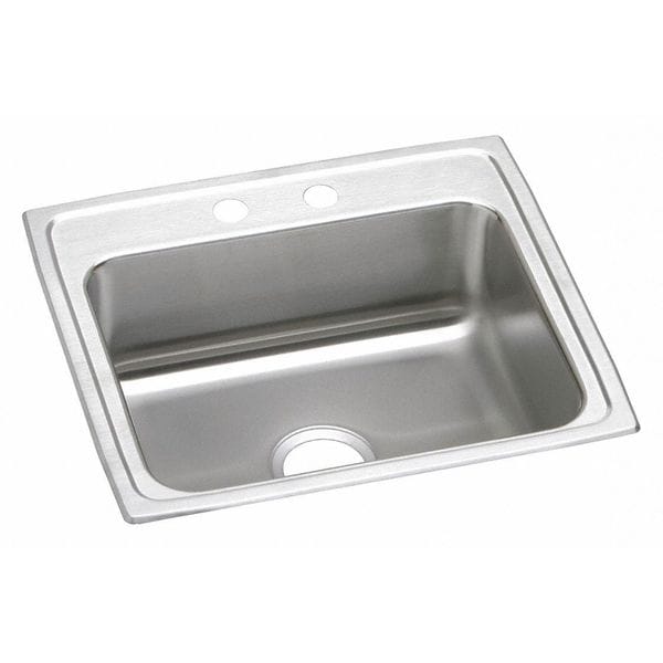 Sink, Drop-In Mount, 4 Hole, 18" x 14", Lustrous Satin