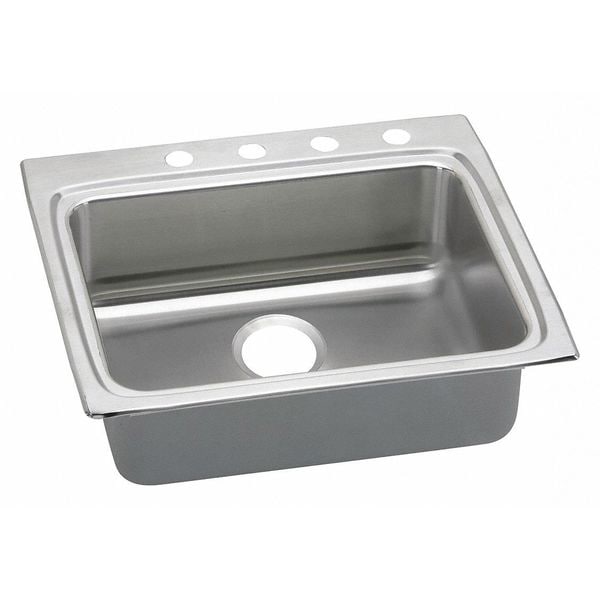Sink, Drop-In Mount, 1 Hole, 21" x 15.75", Lustrous Satin