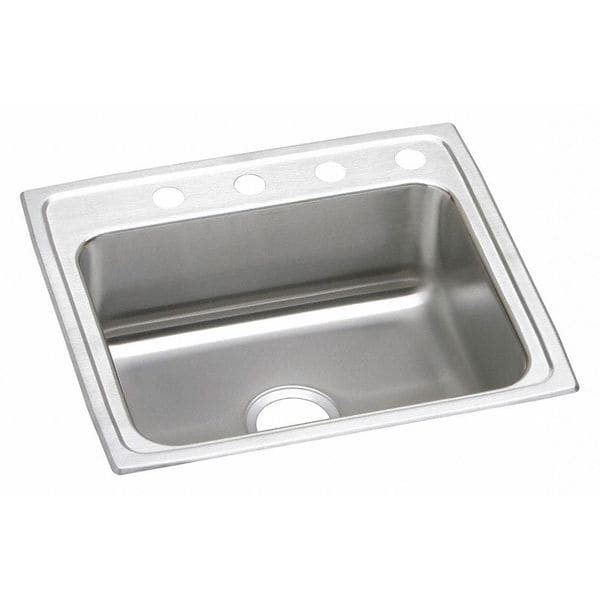 Sink, Drop-In Mount, MR2 Hole, 21" x 15.75", Lustrous Satin